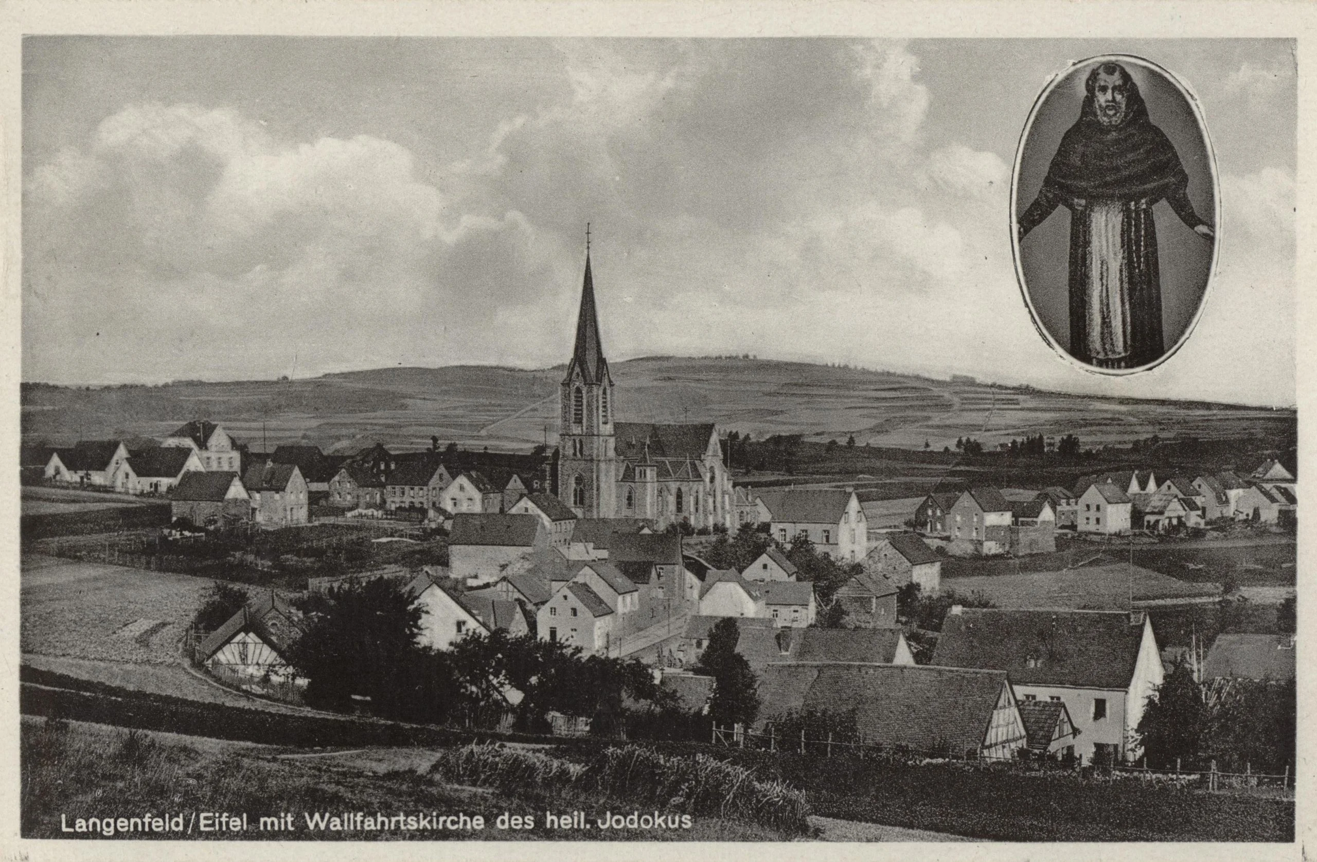 Historische Postkarte - Pfarrkirche St. Quirinus