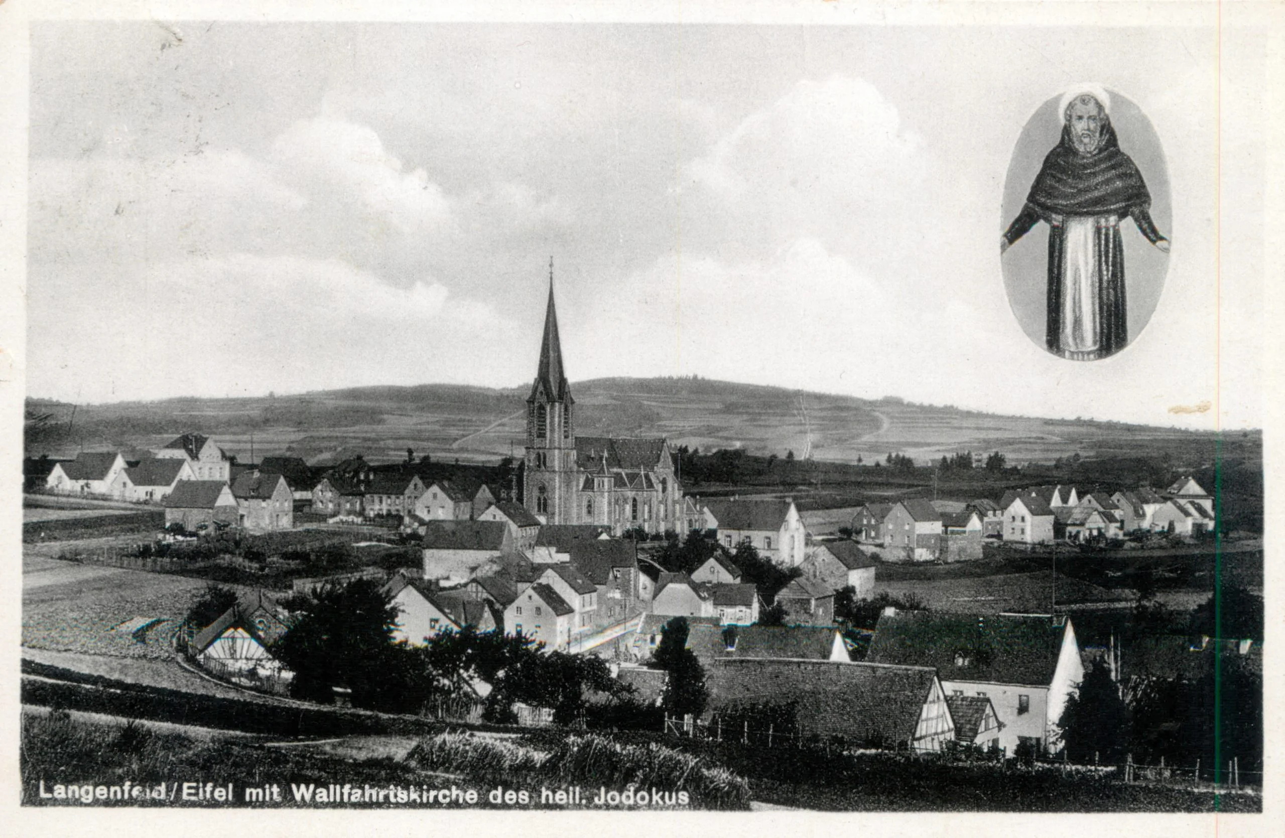 Historische Postkarte - Pfarrkirche St. Quirinus